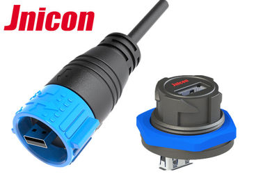 Um tipo conectores avaliados do IP USB masculinos à resistência UV da durabilidade alta fêmea