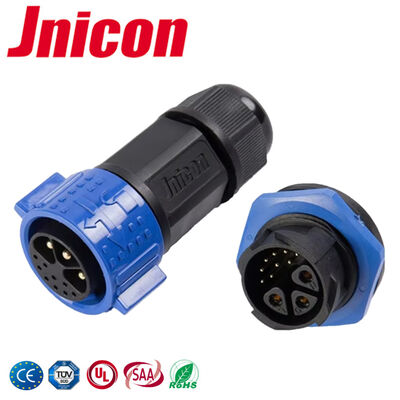 Conector de dados do Pin do fechamento 9 do impulso do UL dos conectores de soquete da tomada de poder do Pin M25 3