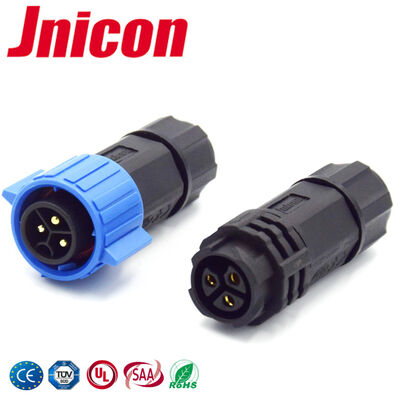 PA66 M19 3Pin Conector macho para feminino Conector de energia à prova d'água 20A