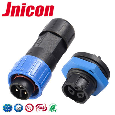 PA66 10A Conectores de fio de baixa tensão à prova d'água M16 Conector de aviação auto-bloqueável
