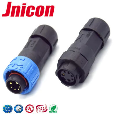 M16 10A 2+4 Pin Conectores elétricos de fio para fio UL Multi Pin Connectors Waterproof