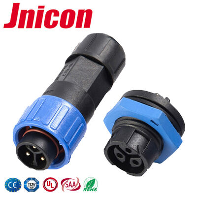 Industrial M16 Quick Lock 3 Pin Panel Mount 10A Waterproof Connectors For Communication Equipment