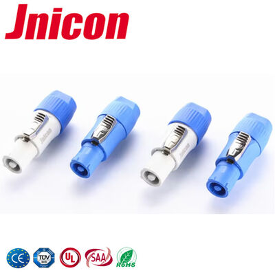 IP44/IP65 Jnicon Powercon Connector 20A PA66 Plug Socket For Outdoor LED Displays