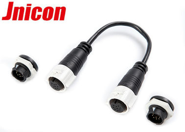 Proteção contra incêndios push pull circular do Pin dos conectores 9 do sinal IP67 anti - deformação