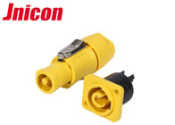 O soquete impermeável da tomada de Powercon, IP44 amarelo Waterproof a tomada e o soquete de 3 Pin