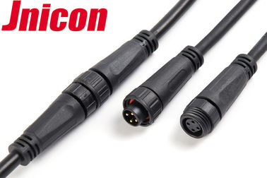 Do conector macho impermeável e do conector fêmea 4 do Pin molde sobre - com cabo