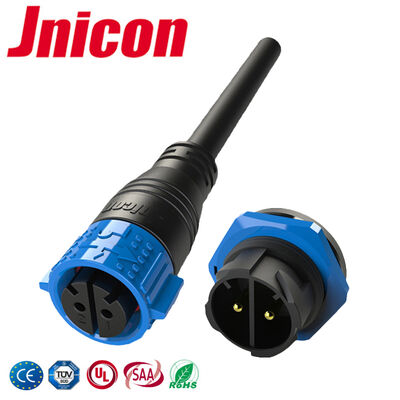 Conector de cabo moldado de 50A M25 para exterior Conector de energia de alta corrente industrial