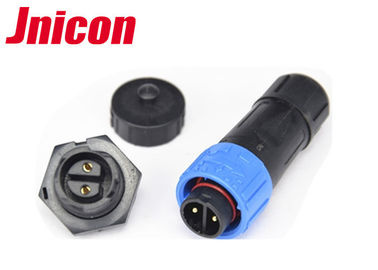 Impulso impermeável do diodo emissor de luz IP67 do conector do Pin M16 2 que trava com tampa protetora contra poeira