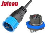 Conector de USB do soquete da tomada de USB 3,0 impermeável com tampão de poeira IP67 de alta velocidade