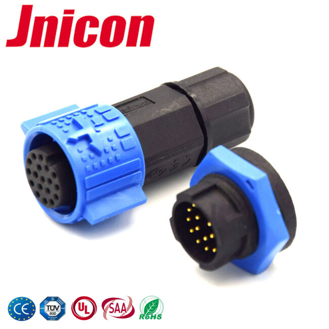 fio impermeável do conector de 5A M19 para embarcar o conector circular do Pin do CE 18