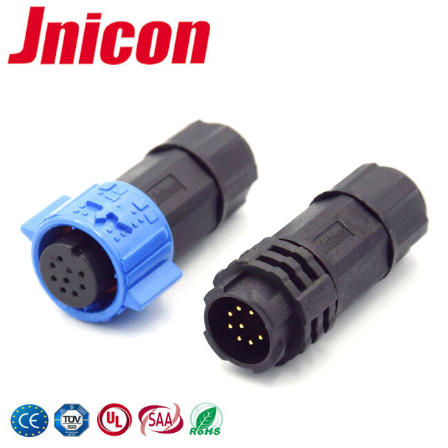 Classificação IP67 M19 Conector de dados de 8 pines 300V 5A
