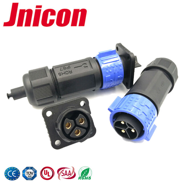 Conectores Circulares Multi Pino 50A 500V Conectores à Prova d'Água ODM para Nova Energia
