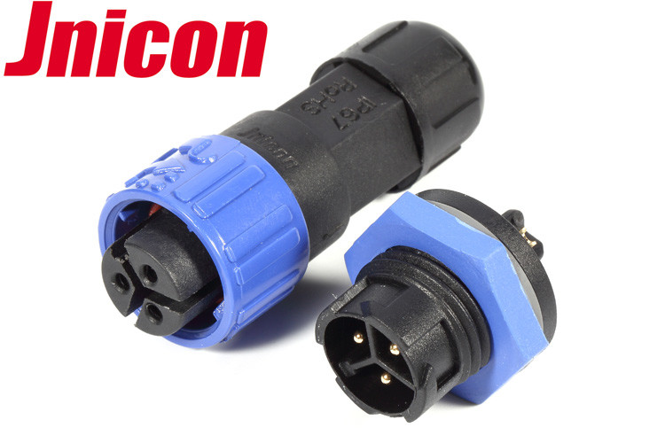 Empurre o travamento IP67 do conector impermeável, conector do Pin IP67 ...