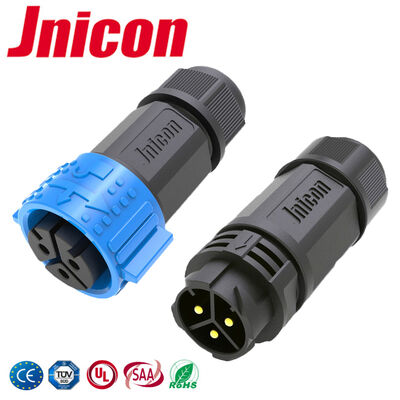 conectores exteriores impermeáveis ​​do fechamento rápido dos conectores elétricos do Pin de 50A 500V M25 3