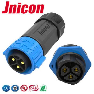 Conector de tomada de 3 pinos de latão M25 60A para Nova Energia