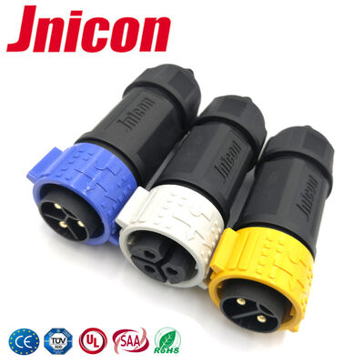 O ouro do Pin M25 3 chapeou o conector impermeável atual alto dos conectores 600V do fio