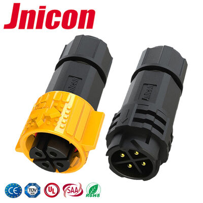 20A 300V M19 DC Conector à prova d'água Push Lock IP67 Conector à prova d'água