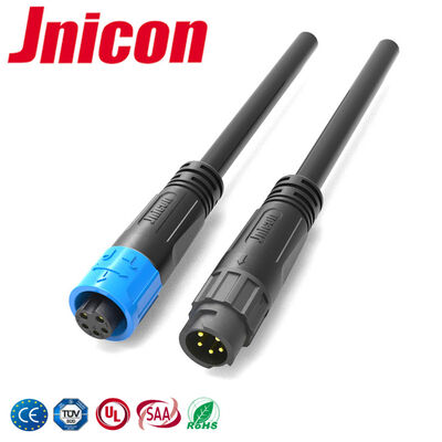PA66 Push Pull Connectors M12 5 Pin 10A para lâmpadas de crescimento