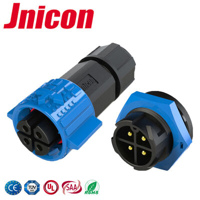 M19 4 pin Conector de energia de alta corrente 20A Conectores à prova d'água 300V Bloqueio rápido