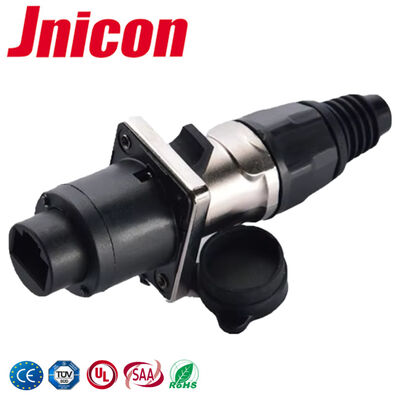 -25°C - 80°C Conector à prova d'água de 300 V Dados RJ45 Conector para Equipamento