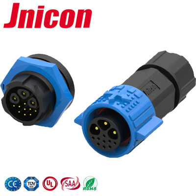 20A Conector Circular 12 Pin Power Signal M19 Conectores à prova d'água de bloqueio rápido
