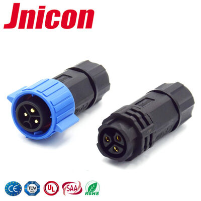 PA66 M19 20A Conector de energia de 3 fases de ar livre Conector rápido de fio para fio