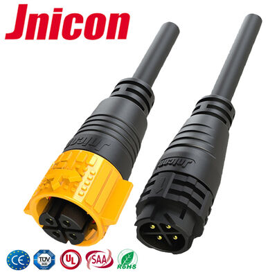 Conector à prova d'água de corrente contínua de 300 V 20 A 4 pines Conector de alimentação industrial masculino-feminino