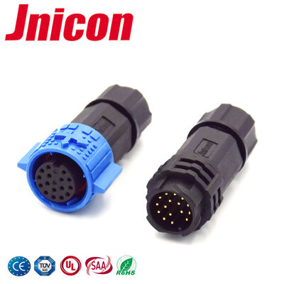 IP67 Conector à prova d'água Plug 5A Conector circular 18 pin Para iluminação exterior