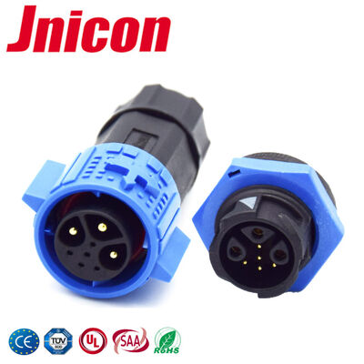 3+5 Pin M19 15A+5A Impermeável Conector de ligação rápida de fio para a placa Conectores de bloqueio por empurrão