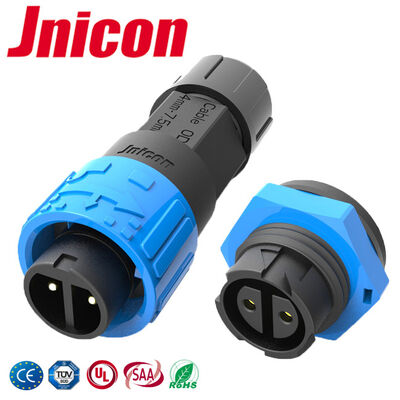 M16 -40°C~105°C Conector de alimentação à prova d'água de 2 pinos 10A Conector masculino feminino externo