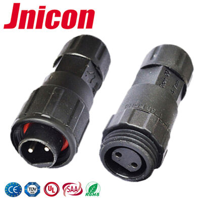 M16 Conectores de desconexão rápida por fio de 2 pines -40°C~105°C Conector à prova d'água de 10A 300V
