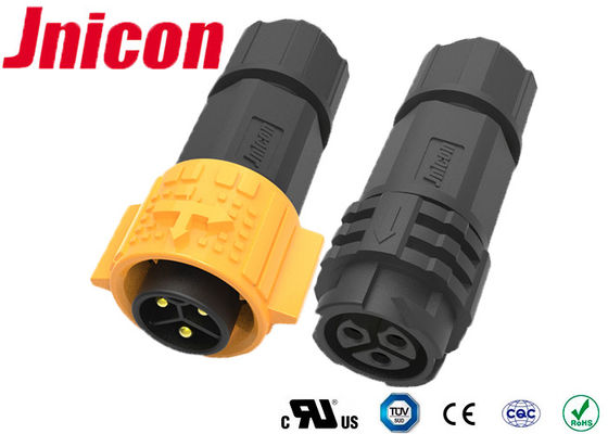 Impulso M19 que trava o conector plástico impermeável, resistência de impacto do conector de alimentação circular