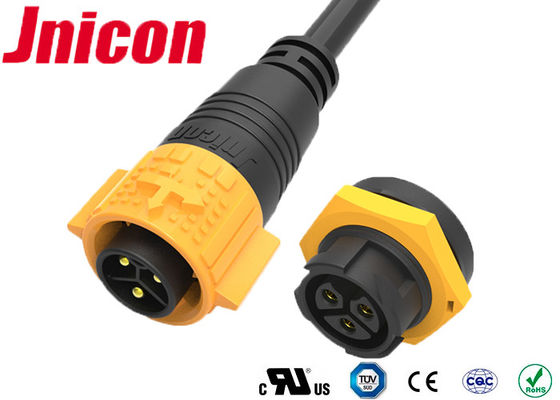 Conector impermeável da montagem do painel de 3 Polos, conector de alimentação fêmea masculino selado contra a poeira