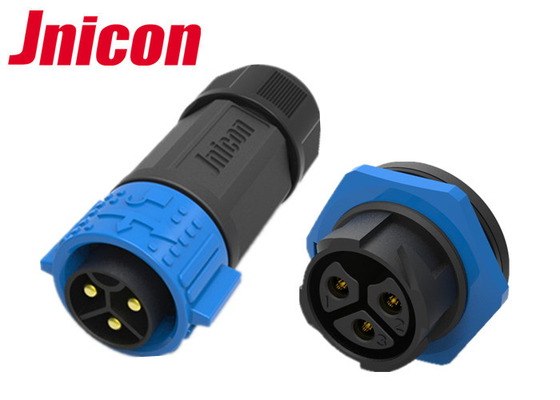Conectores circulares impermeáveis fêmeas masculinos, conector circular IP67 de 3 Pin